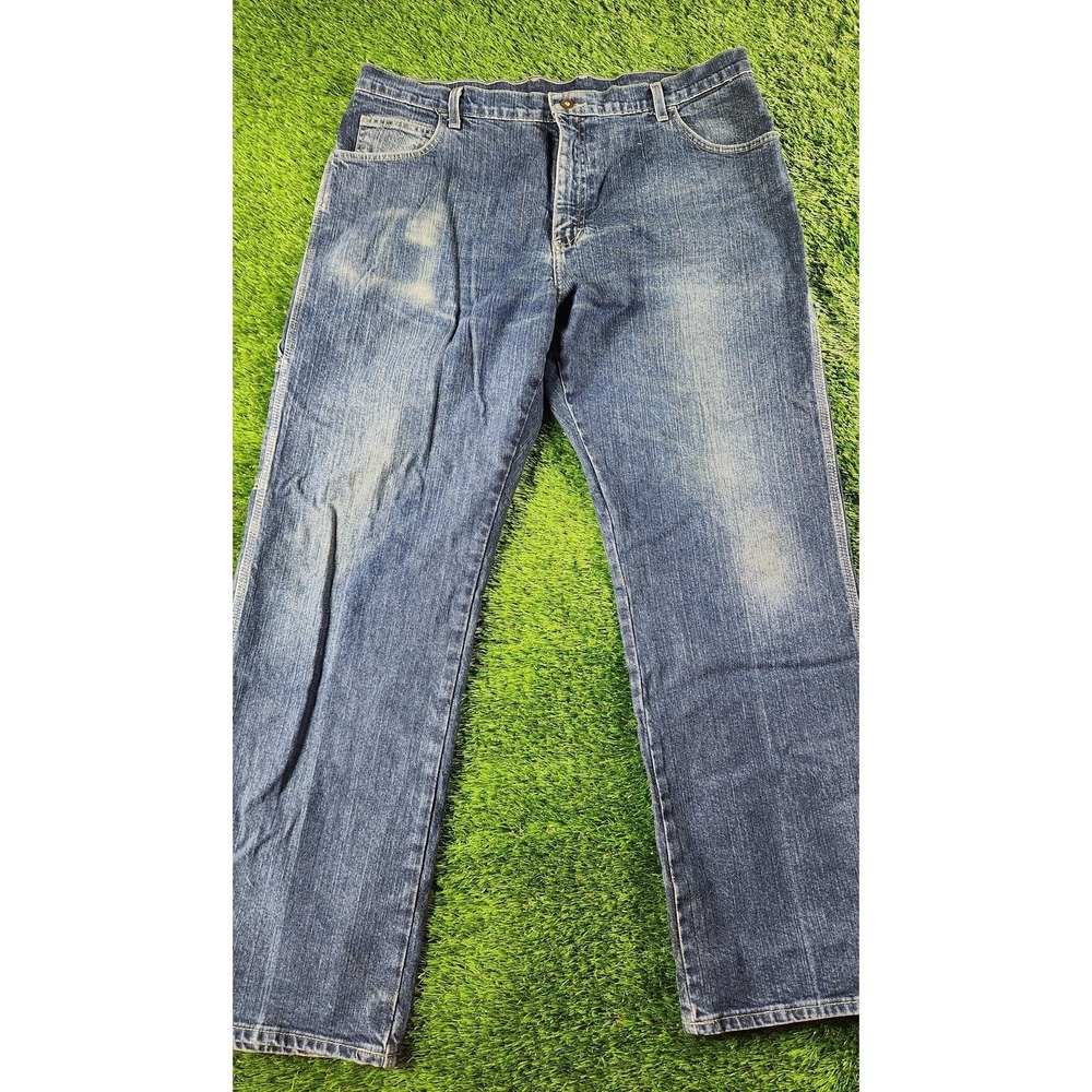 Dickies Jeans Mens 36x30 Blue Medium Wash Relaxed Straight Carpenter Denim Pants